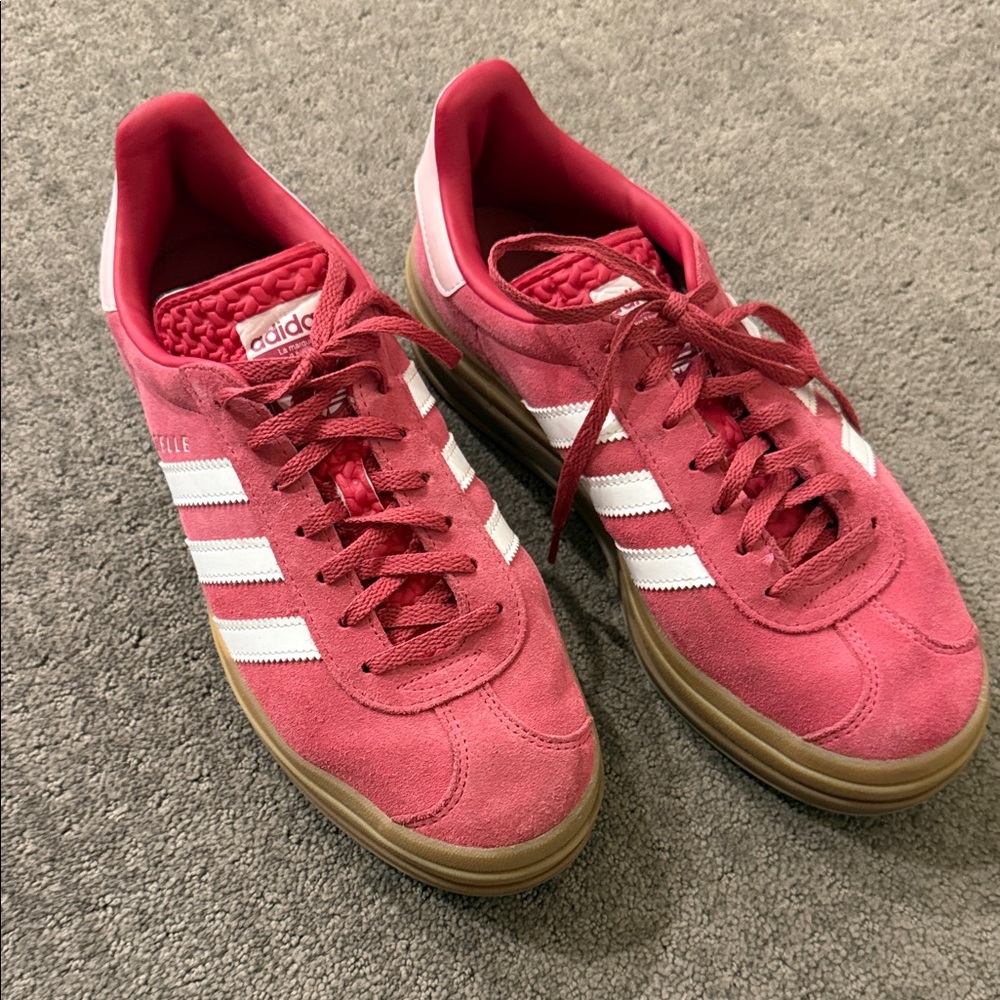 Adidas Women's Pink Gazelle Platform Sneakers